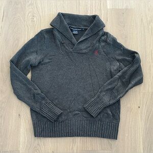 Ralph Lauren Sport Shawl Collar 100% Cotton Sweater